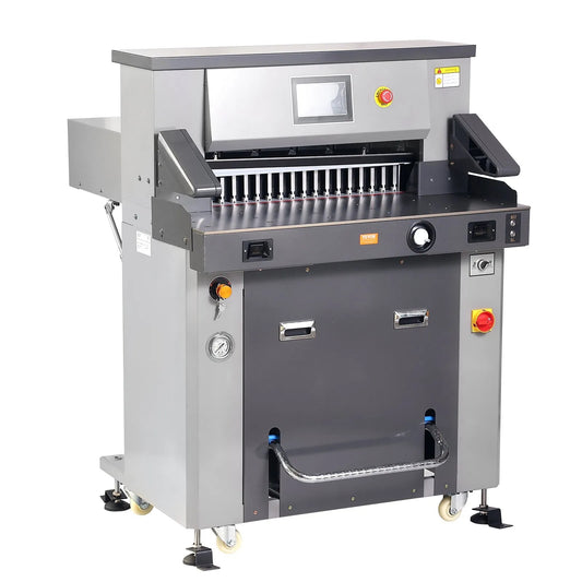 Electric Hydraulic Paper Cutter 660.4 mm Cutting Width 80 mm Thickness 177.8 mm Screen