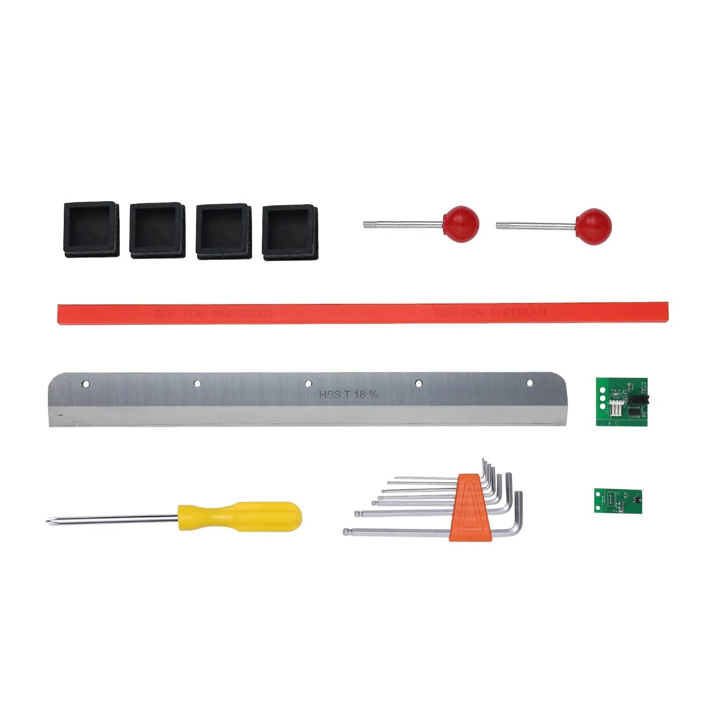 Electric Hydraulic Paper Cutter, Heavy Duty Paper Cutter Machine, 1.57 in / 40 mm Cutting Thickness, 18 in / 457.2 mm Cutting Width, Industrial Paper Trimmer with Button Control