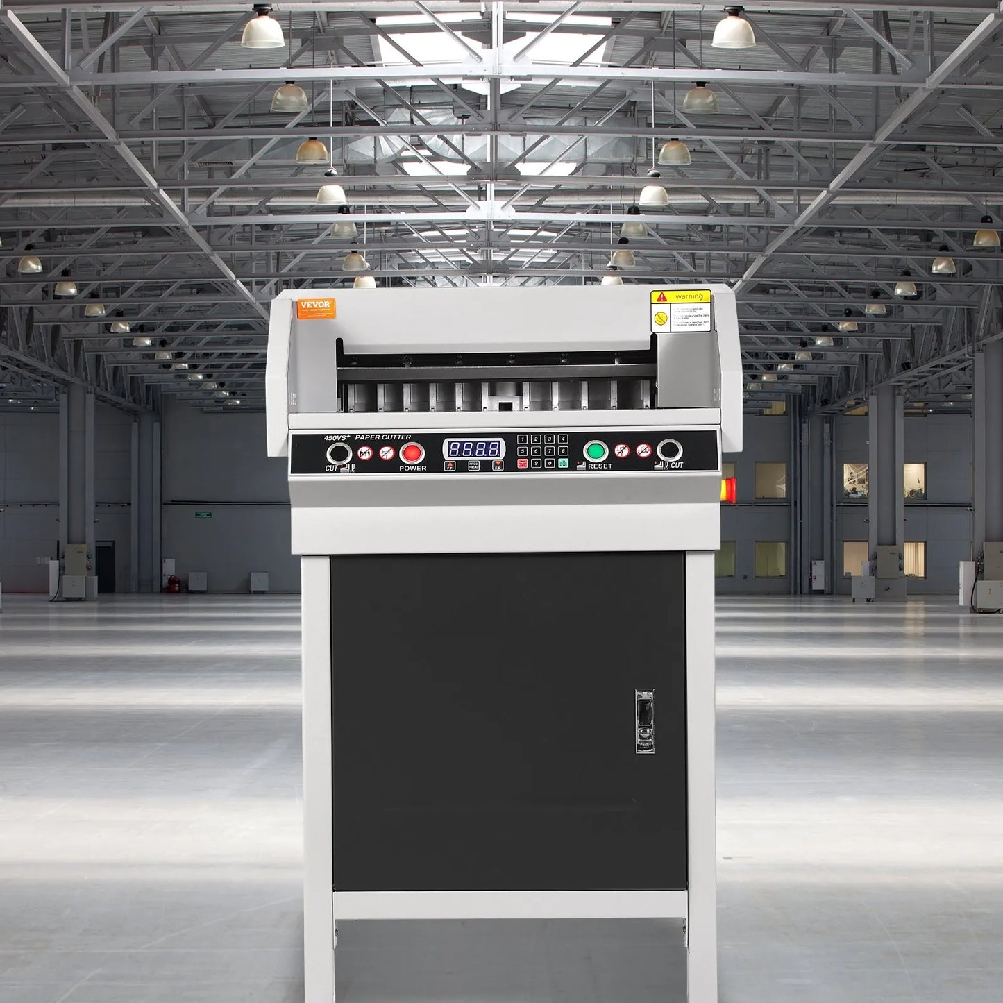 Electric Hydraulic Paper Cutter, Heavy Duty Paper Cutter Machine, 1.57 in / 40 mm Cutting Thickness, 18 in / 457.2 mm Cutting Width, Industrial Paper Trimmer with Button Control