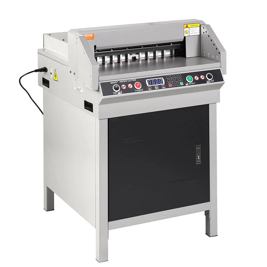 Electric Hydraulic Paper Cutter, Heavy Duty Paper Cutter Machine, 1.57 in / 40 mm Cutting Thickness, 18 in / 457.2 mm Cutting Width, Industrial Paper Trimmer with Button Control