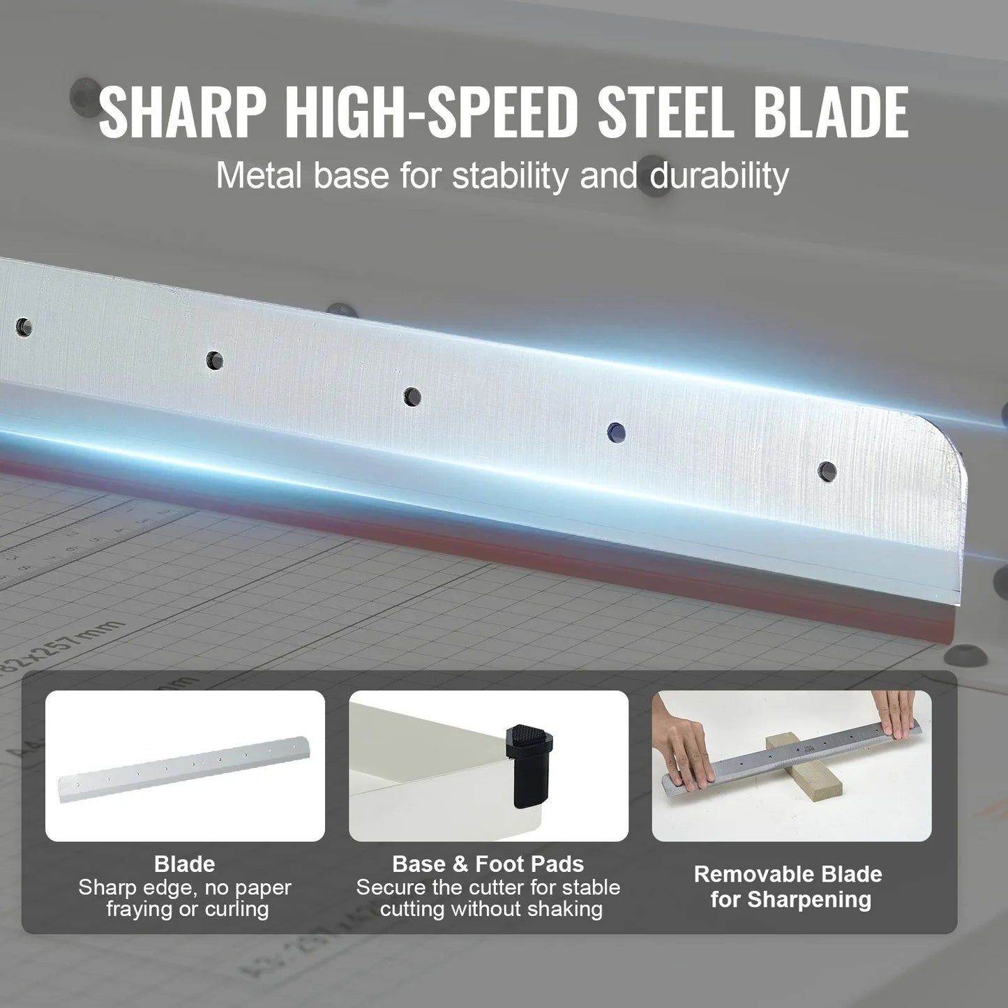 Paper Cutter 43.2 cm A3 Guillotine Paper Trimmer 400 Sheet Capacity Metal Base