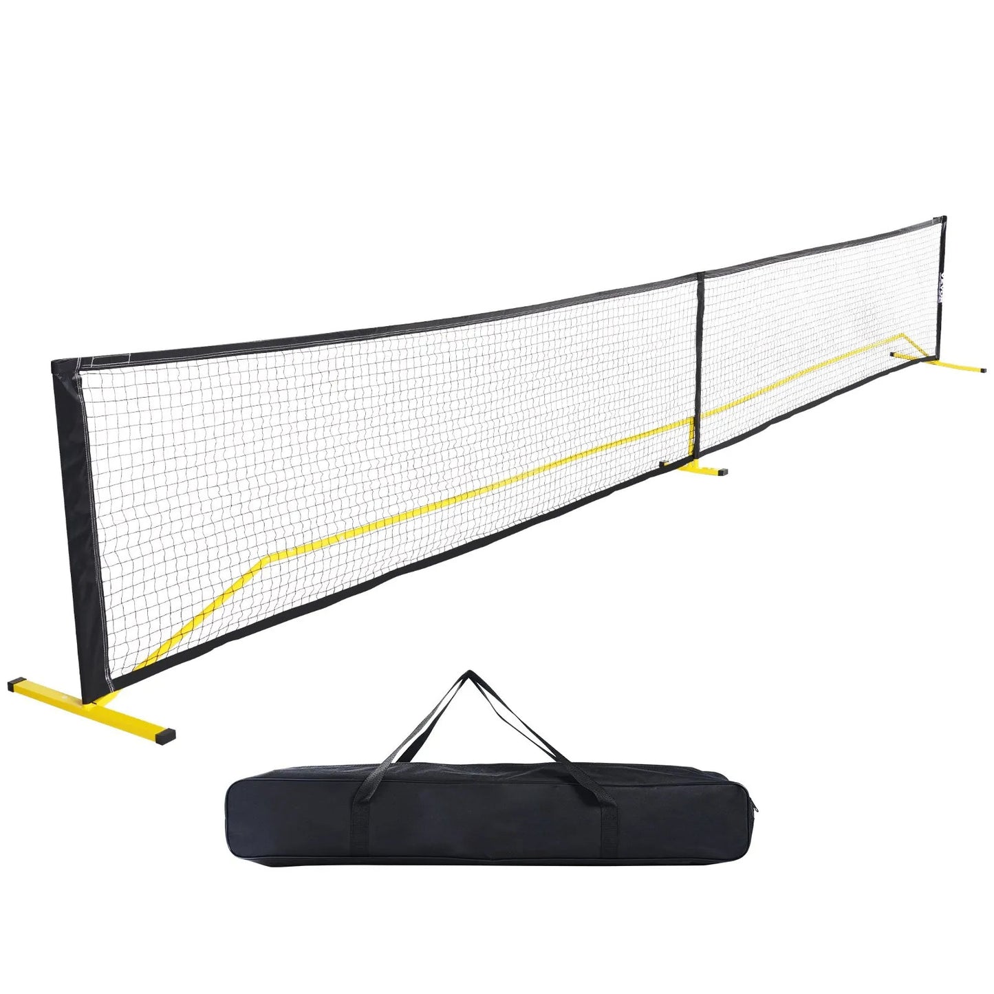 Portable Pickleball Net System, 6.7 m Regulation Size Net, Weather Resistant Steady Metal Frame & Strong PE Net, Outdoor Game Sports Net with Carrying Bag, Easy Setup, Play in Backyard Driveway