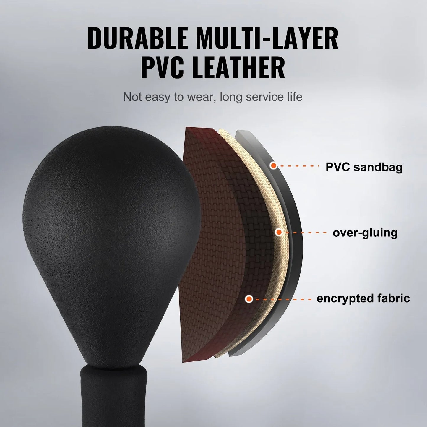 Punching Bag, Reflex Boxing Bag for Teens & Adults, Height Adjustable Free Standing Strike Bag Set with Boxing Gloves & Stand, Speed Bag for Training, Boxing Equipment, Stress Relief & Fitness