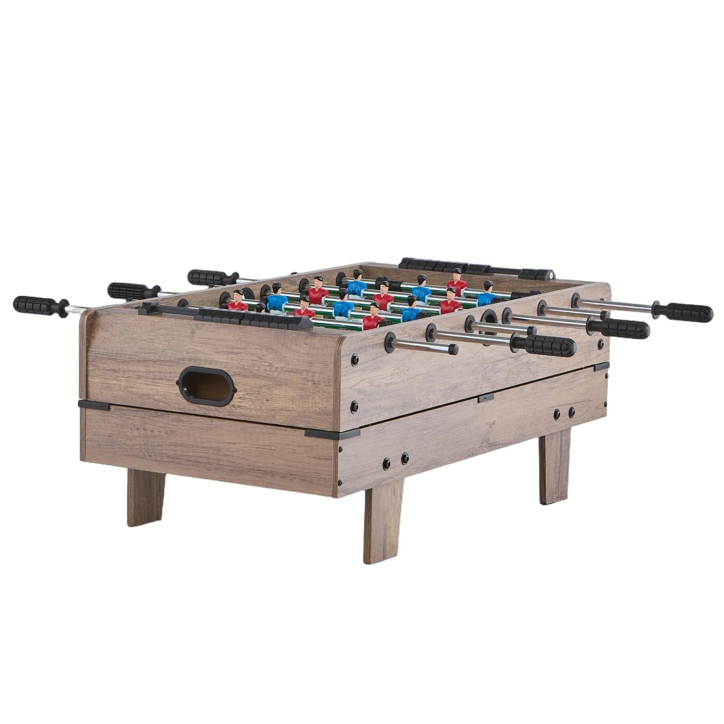 4-in-1 Combo Game Table Set, 32" Air Hockey Table, Multi Combination Table with Pool Billiard, Hockey, Foosball, Ping Pong, Pushers & Pucks, Sports Arcade Table for Kids Family Game Room Office