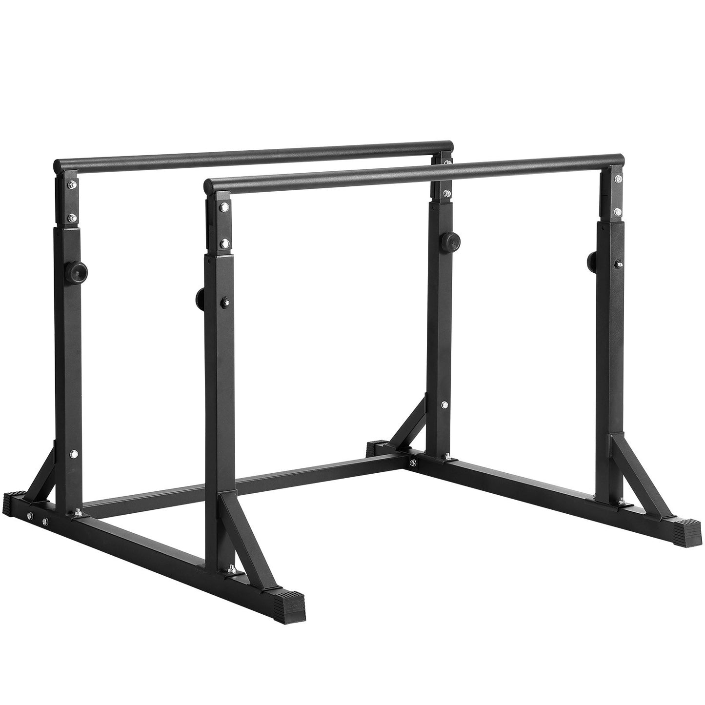 Dip Bar, 363 kg Capacity, Heave Duty Dip Stand Station with Adjustable Height, Fitness Workout Dip Bar Station Stabilizer Parallette Push Up Stand, Parallel Bars for Strength Training Home Gym