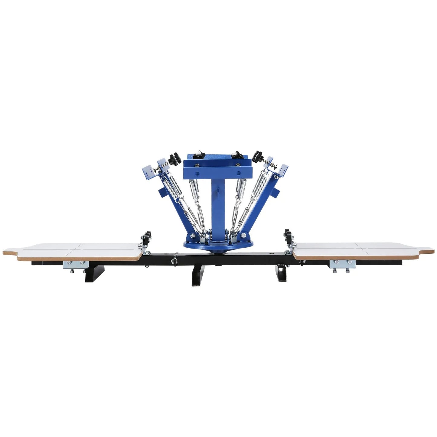 Screen Printing Machine, 4 Color 2 Station 360° Rotable Silk Screen Printing Press, 21.2x17.7in / 54x45cm Screen Printing Press, Double-layer Positioning Pallet for T-shirt DIY Printing