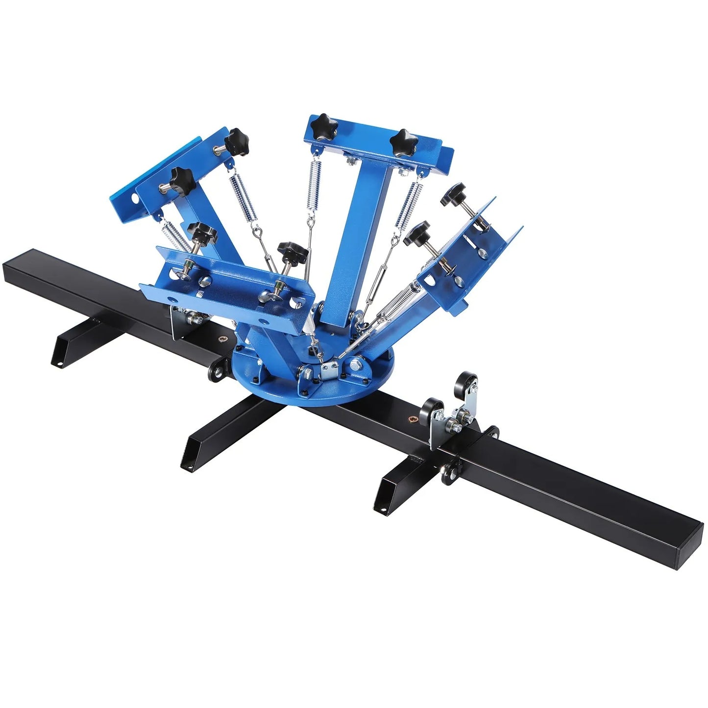 Screen Printing Machine, 4 Color 2 Station 360° Rotable Silk Screen Printing Press, 21.2x17.7in / 54x45cm Screen Printing Press, Double-layer Positioning Pallet for T-shirt DIY Printing