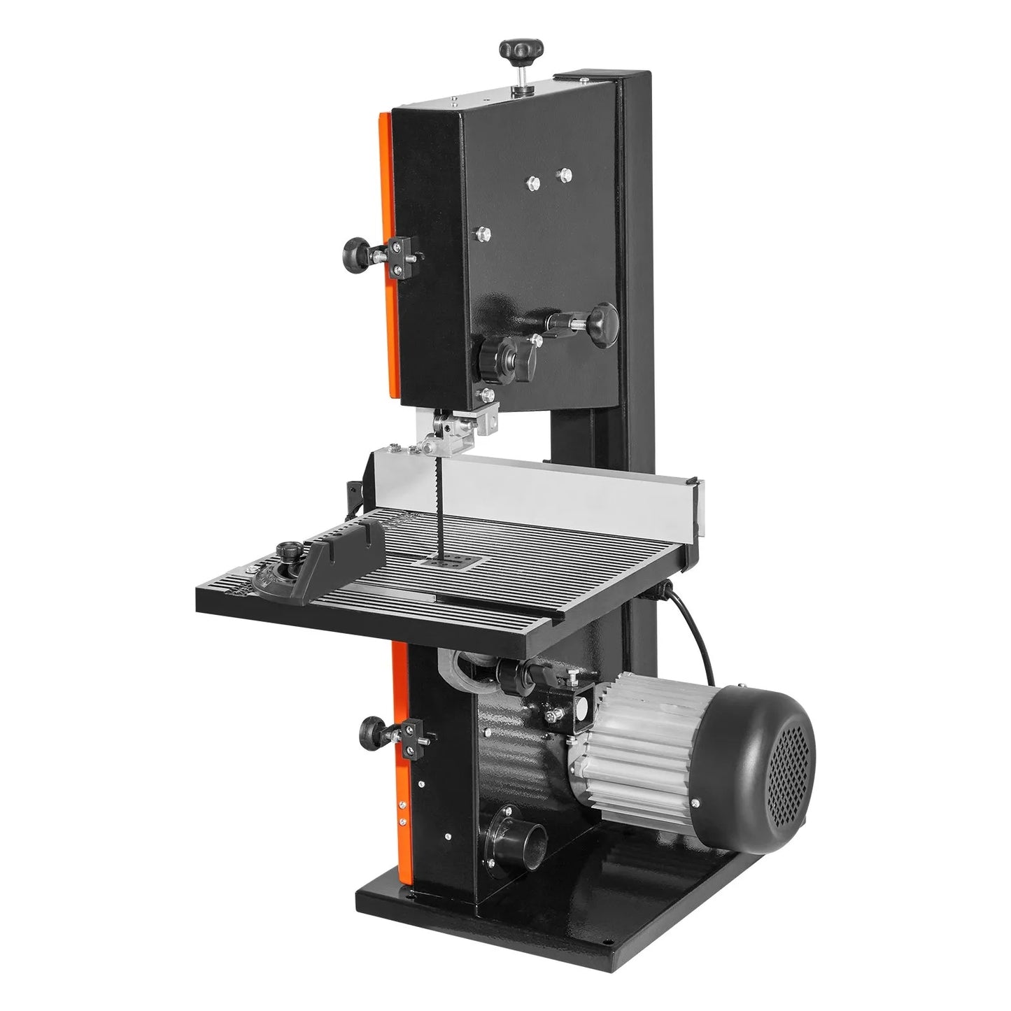 Band Saw, 229 mm, Woodworking Benchtop Bandsaw with 373W 1/2 HP Motor, 90 mm Max Cutting Height, 300 x 300 mm Cast Aluminum Table, 0-45° Tilting Range, with Miter Gauge, Fence, for Woodworking