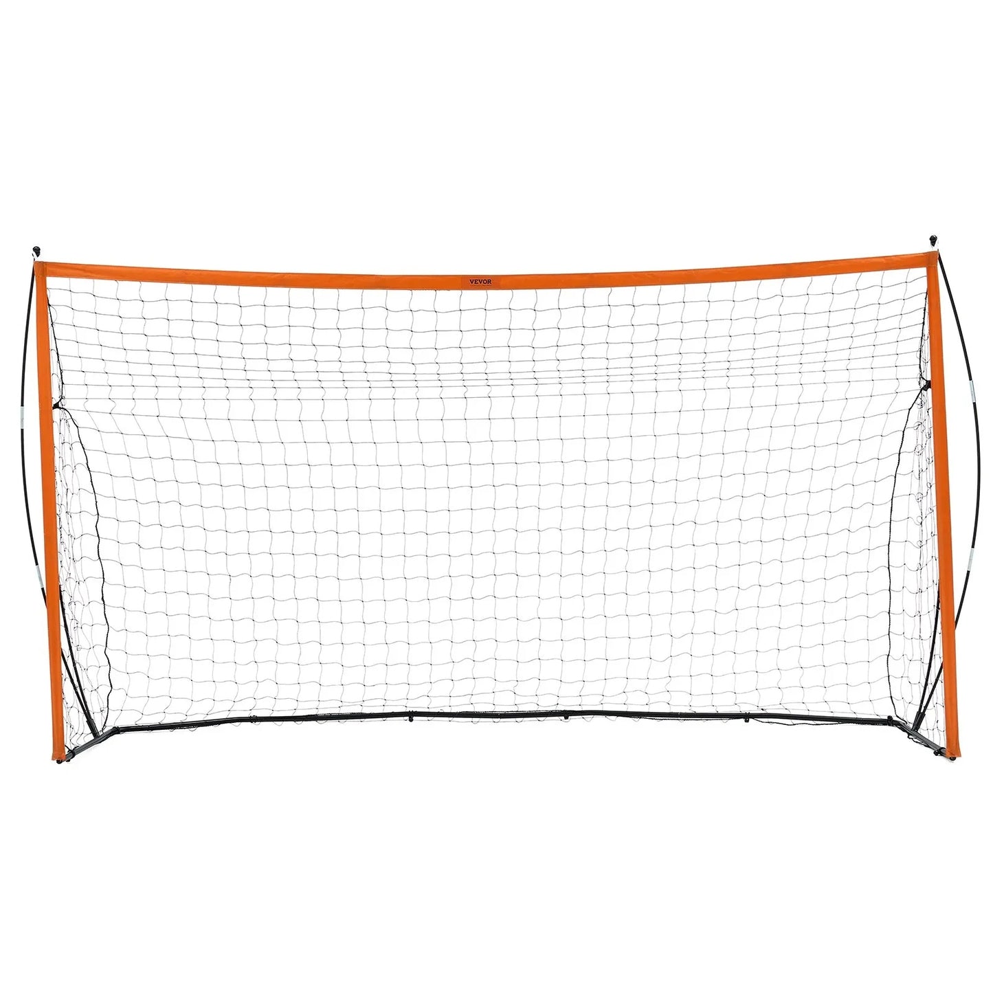 Portable Soccer Goal, 12x6 ft Adults Kids Backyard Soccer Net, Large Practice Soccer Net, Steel Fiberglass Structure Training Goal Set, All-Weather Outdoor Soccer Goals with Carry Bag, Orange