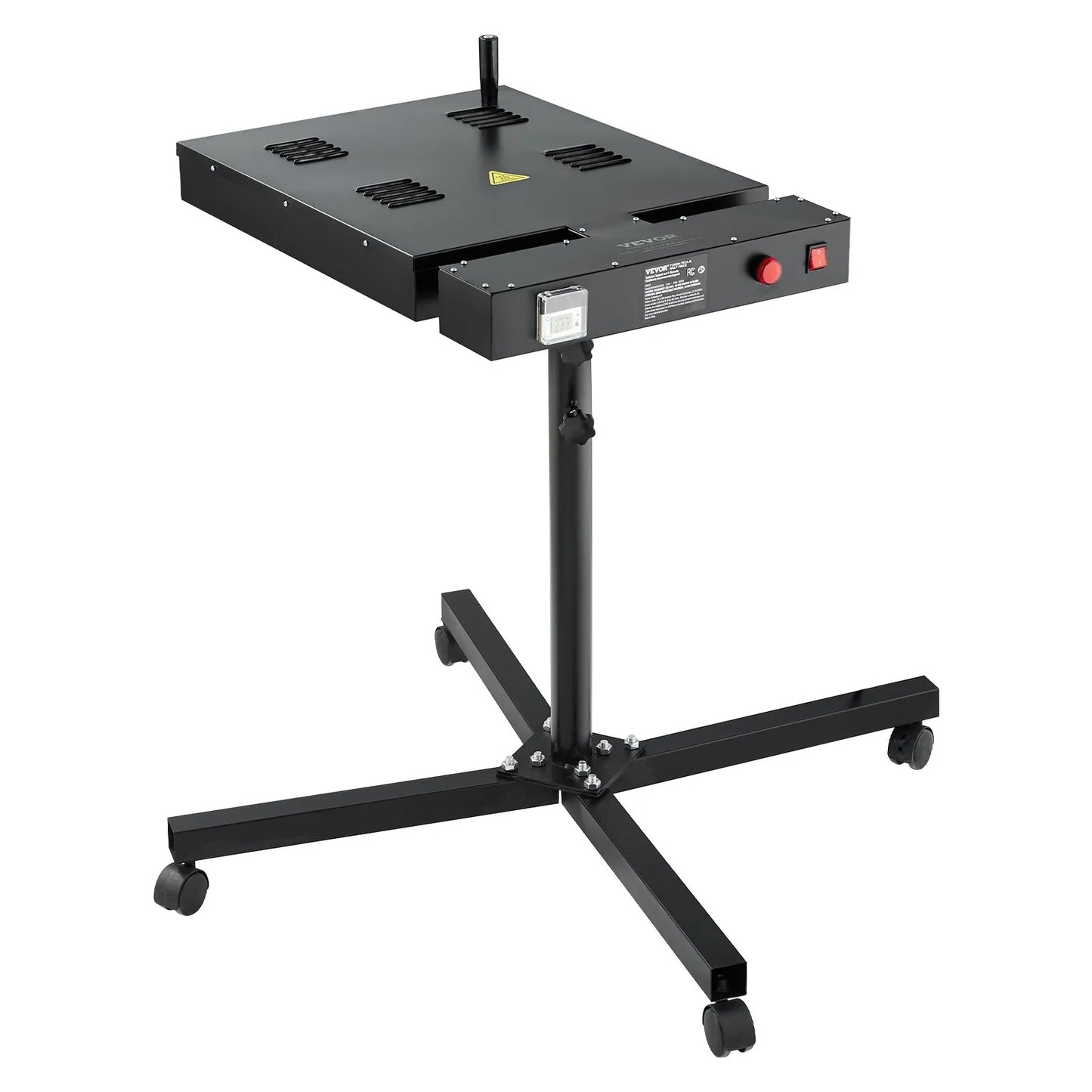 Flash Dryer, 16 x 16 inch Flash Dryer for Screen Printing, 0-750℉ Temperature Control, High Power Silk Screen Printing Dryer with Height Adjustable Stand, 360° Rotation, T-Shirt Curing Machine