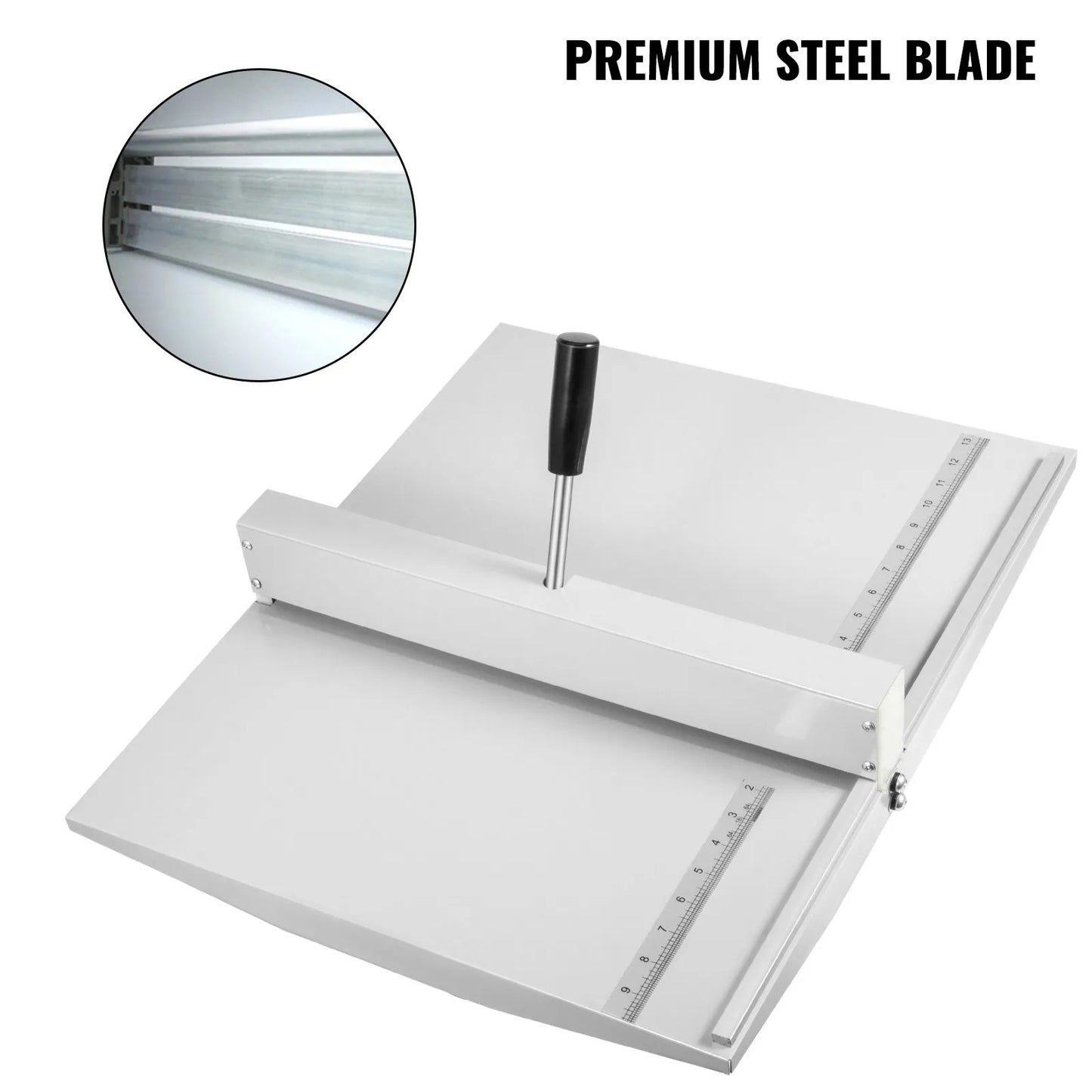 18" Manual Scoring Paper Creasing Machine 460mm Paper Folding Machine Heavy Duty Metal Paper Card Scorer Creaser with 2 blocks