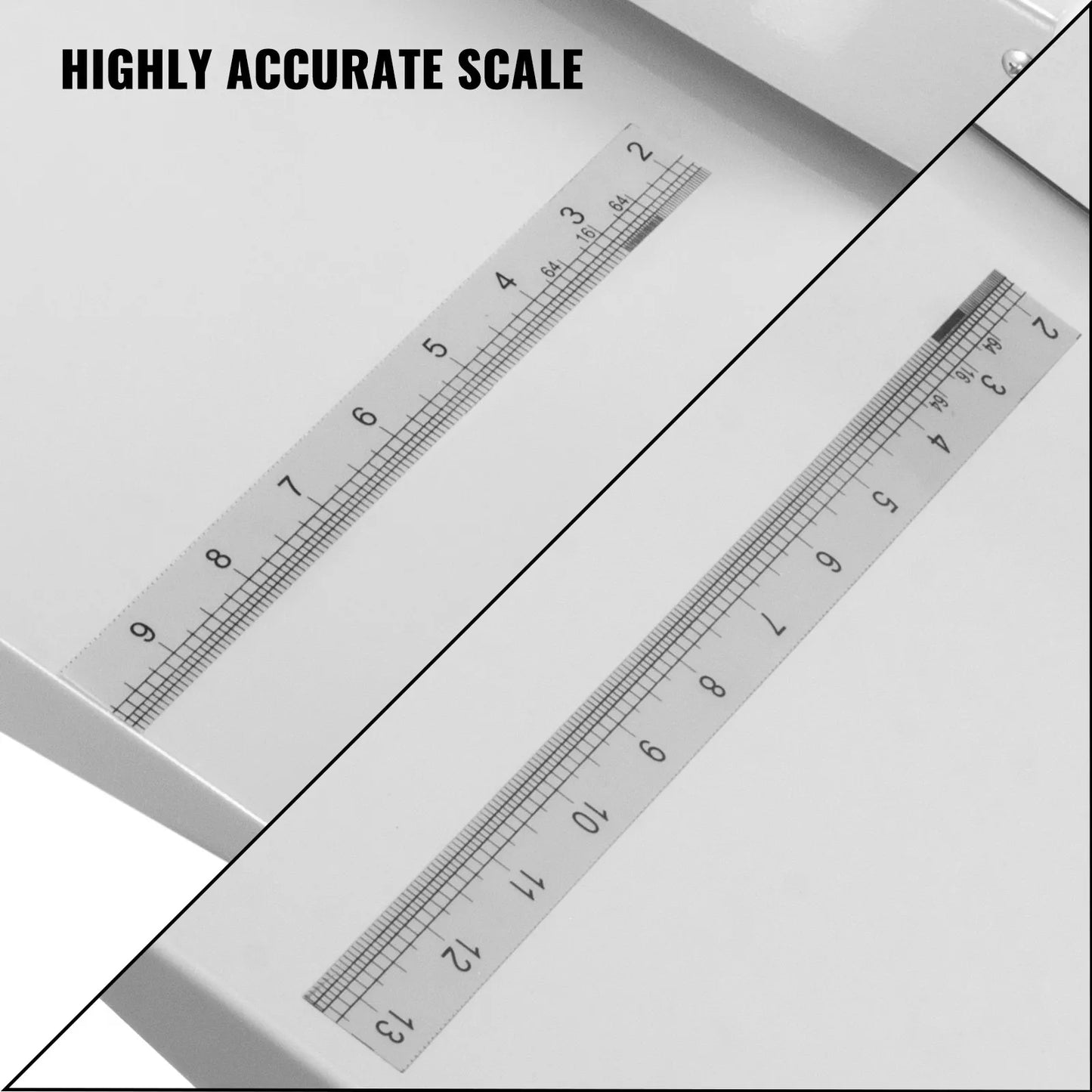 18" Manual Scoring Paper Creasing Machine 460mm Paper Folding Machine Heavy Duty Metal Paper Card Scorer Creaser with 2 blocks