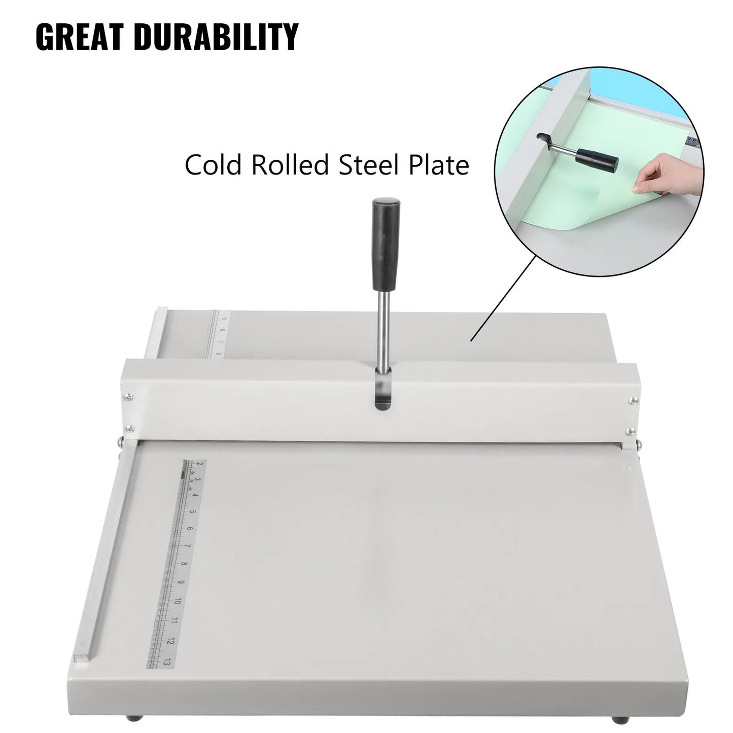 48cm Manual Creasing Machine 19inch Paper Card Creasing Machine Paper Creaser Scoring Machine with Magnetic Backstop A3